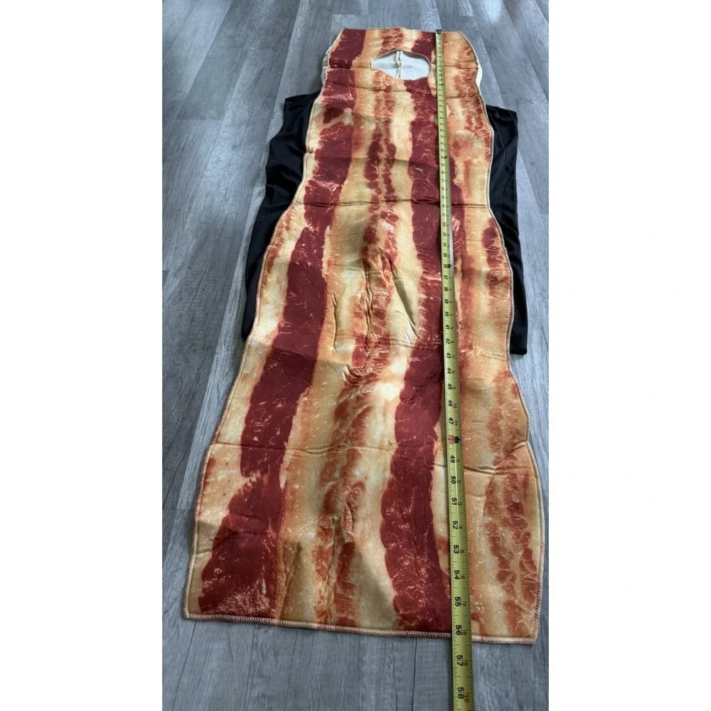 Bacon Strip Costume Adult One Size Funny Food Halloween Party Polyester Novelty